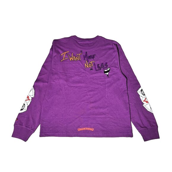 Chrome Hearts Matty Boy I Want More Not Less L/S T-Shirt Purple